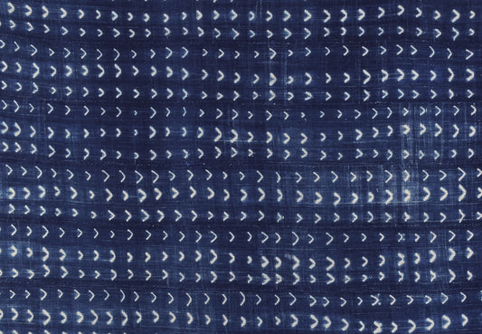 Authentic Handwoven Indigo Cloth From Burkina Faso - Mossi Tribe Craftsmanship - product focus