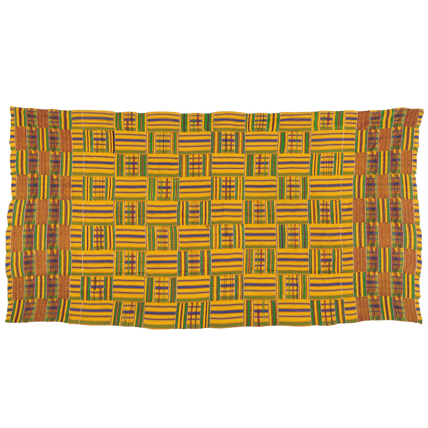Authentic 1970s Handwoven Ashanti Kente Cloth – Ghana Heritage