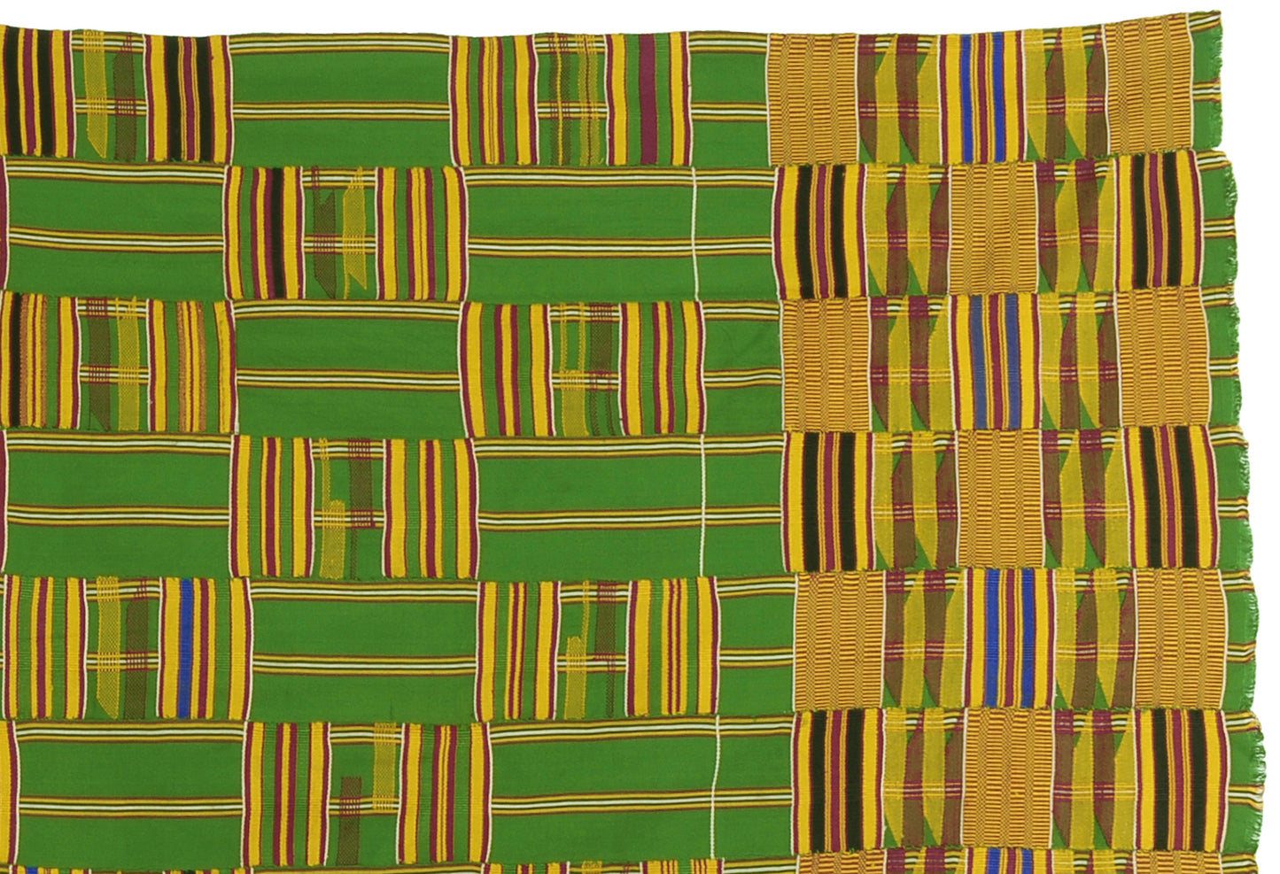 Vintage Handwoven Ashanti Kente Cloth – 1970s Ghana Textile