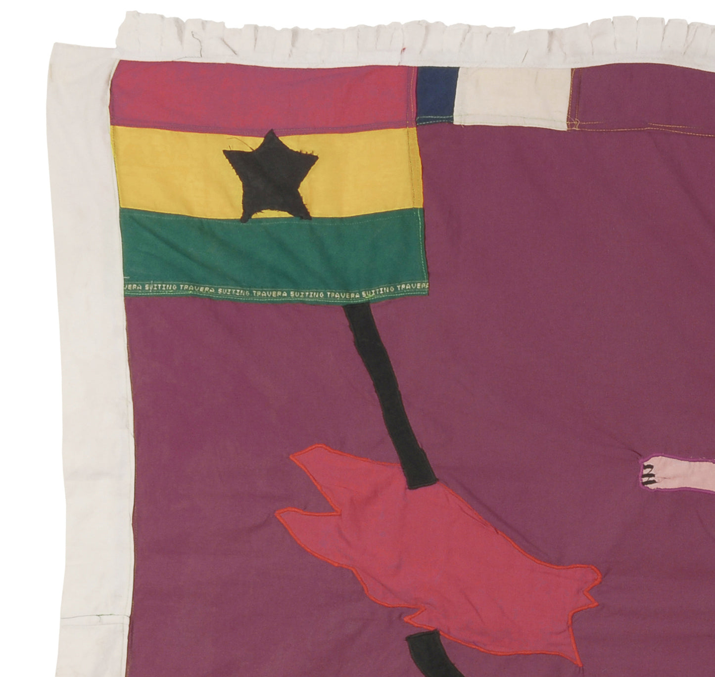 Authentic Asafo Flag – 159 × 101 cm Fanti War Flag from Ghana