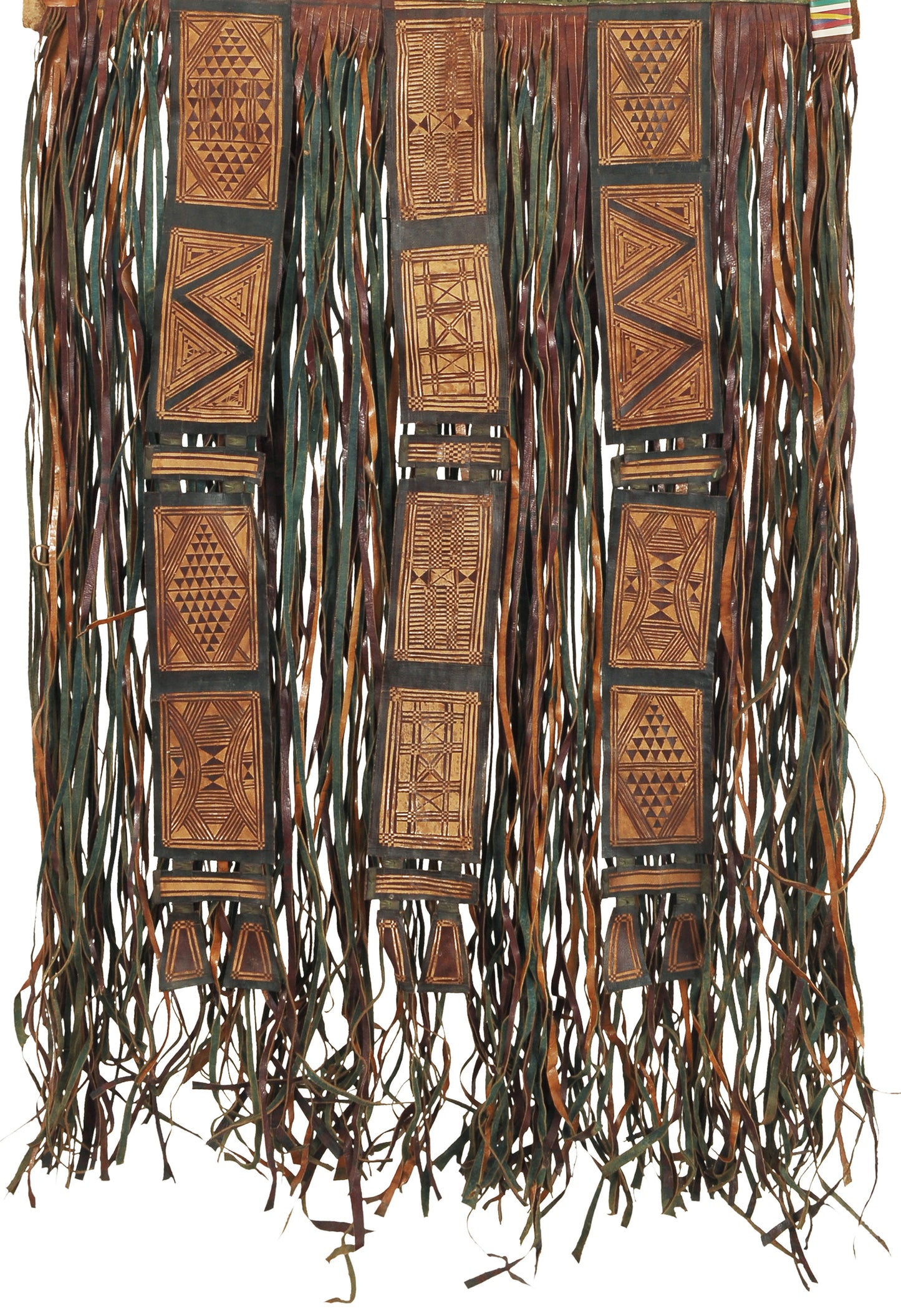 Authentic Old Tuareg Leather Panel – Sahara Nomad Ethnic Artistry