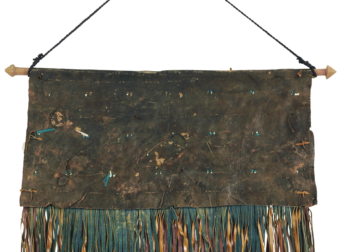 Authentic Old Tuareg Leather Panel – Sahara Nomad Ethnic Artistry