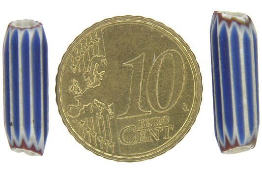 Matching Pair 4-Layer Chevron Beads - Antique Venetian 1800S - alternate view