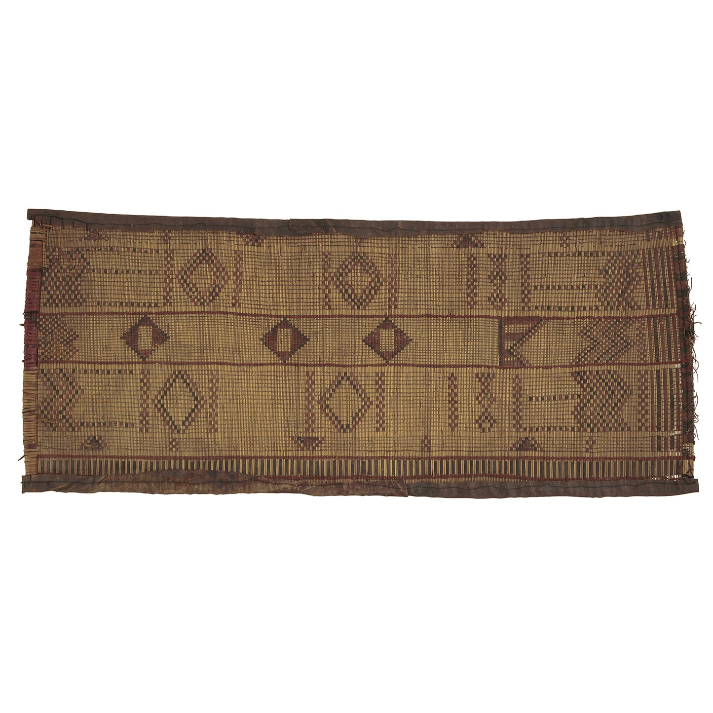 Nomad Ethnic Tuareg Straw Mat 93 × 38 cm – Authentic Sahara Art