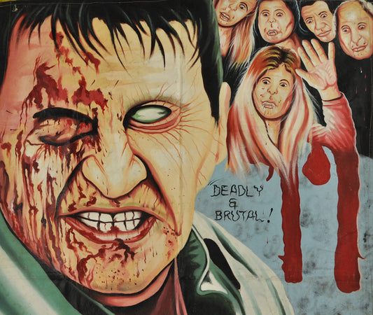 Anatomy 2: Unique Hand-Painted Ghanaian Movie Poster - alternate view