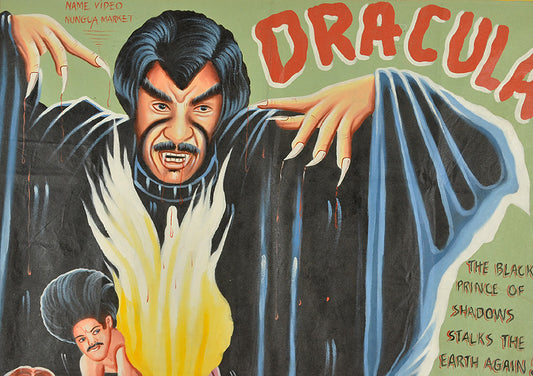 Scream Blacula Scream Hand-Painted Horror Movie Poster Ghana - alternate view