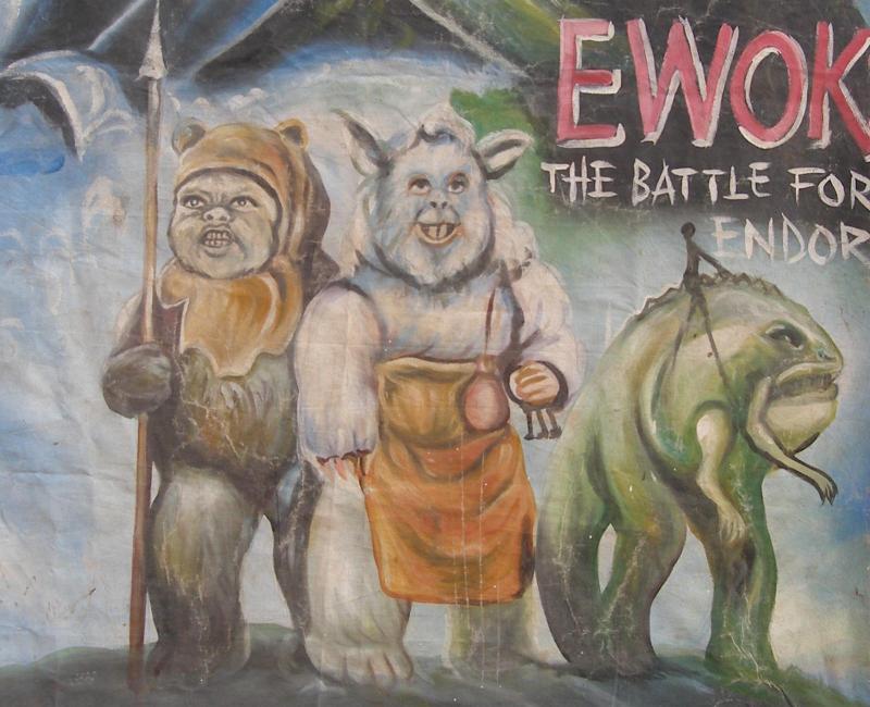 Ewoks The Battle Of Endor Star Wars Movie Poster | Unique Ghana Art - close-up