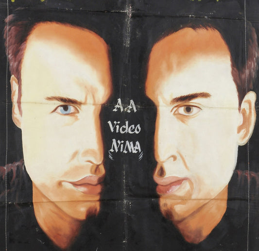 Face Off Hand-Painted Movie Poster From Ghana - Unique African Art - alternate view