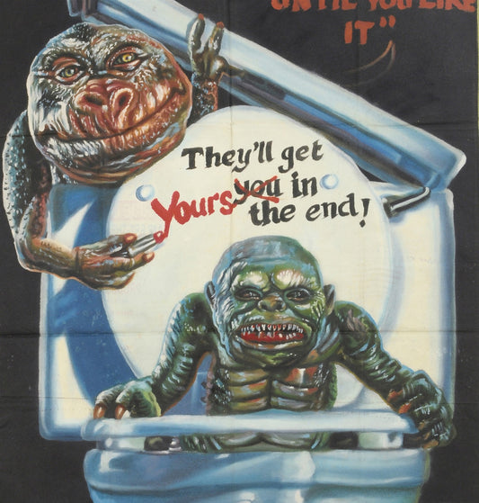 Ghoulies 2 Movie Poster - Hand Painted Ghanaian Horror Art - alternate view