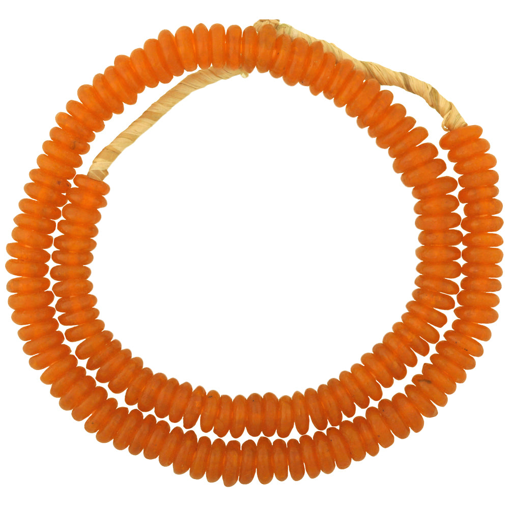 African Glass Beads, Recycled Krobo Ghana Trade Beads, 11Mm