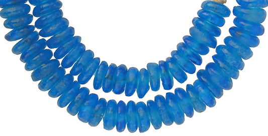 Authentic Krobo Recycled Glass Beads, Ghana, African Trade Beads - alternate view