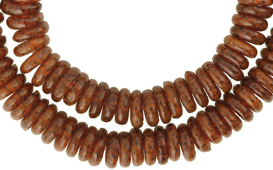 Handmade Ghanaian Krobo Recycled Glass Beads - African Trade Beads - alternate view