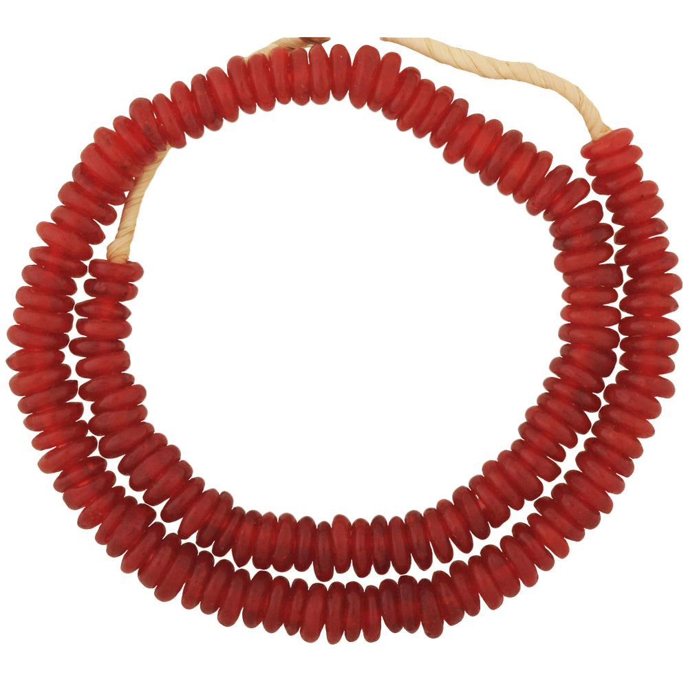 Authentic Ghana Krobo Recycled Glass Beads - Imitation Dutch Annular
