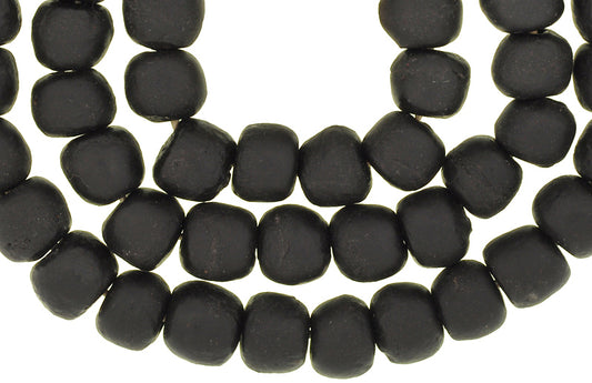 African Recycled Powder Glass Beads - Krobo Ghana Trade Beads - alternate view