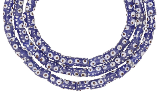 Vibrant 5-6Mm Fancy African Powder Glass Beads From Ghana - alternate view