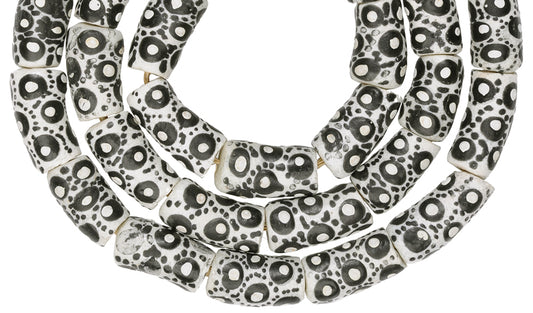 African Trade Beads: Fancy Krobo Powder Glass Beads 10-11Mm - alternate view