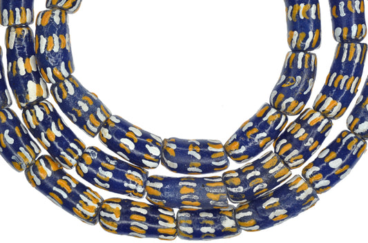 Fancy Krobo Powder Glass Beads - African Trade Beads, 8Mm - alternate view