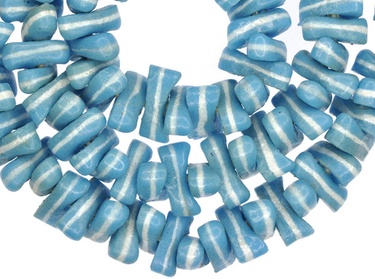 Powder Glass Spacer Beads 18-19Mm - African Recycled Ghana Beads - alternate view
