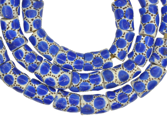 African Powder Glass Beads - Fancy Krobo Beads, 12-13Mm, Handmade - alternate view