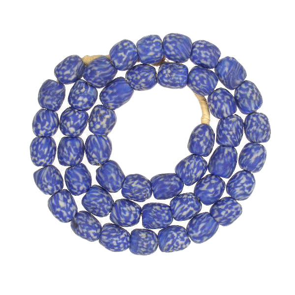 African Trade Beads: Ghana Recycled Glass Beads 10-11Mm