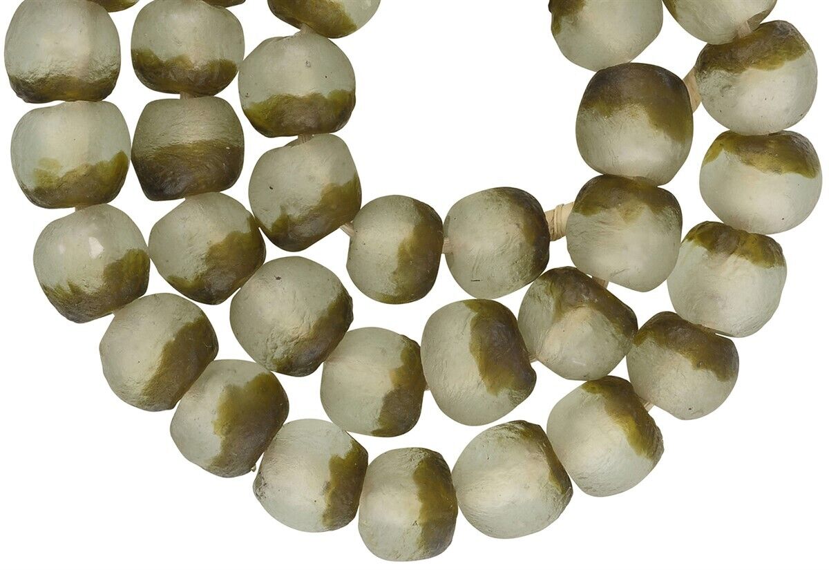 Translucent Powder Glass African Trade Beads - Krobo, Ghana - alternate view
