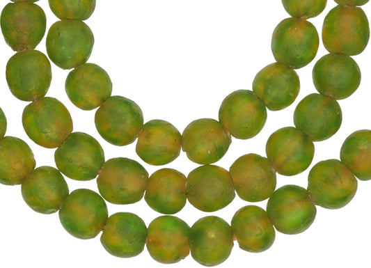 Translucent African Trade Beads - Recycled Krobo Glass Beads 10Mm - alternate view
