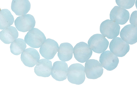 Translucent Krobo Glass Beads - 13-14Mm, Recycled African Trade Beads - alternate view