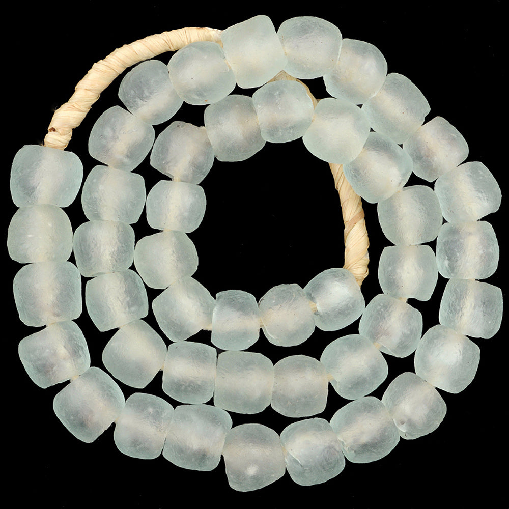 Translucent Krobo Glass Beads - 14Mm Handmade Recycled Trade Beads