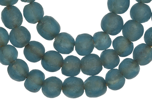 Translucent Krobo Recycled Glass Beads - 10-11Mm African Trade Strand - alternate view