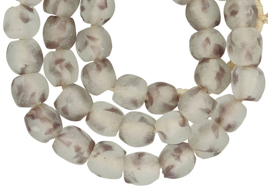 Translucent Recycled Krobo Glass Beads 22" Strand - 12-13Mm - alternate view