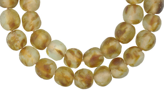 Large Translucent Krobo Glass Beads | Recycled African Trade Beads - alternate view
