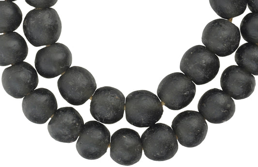 Large Translucent Krobo Glass Beads - African Trade Beads 16-17Mm - alternate view