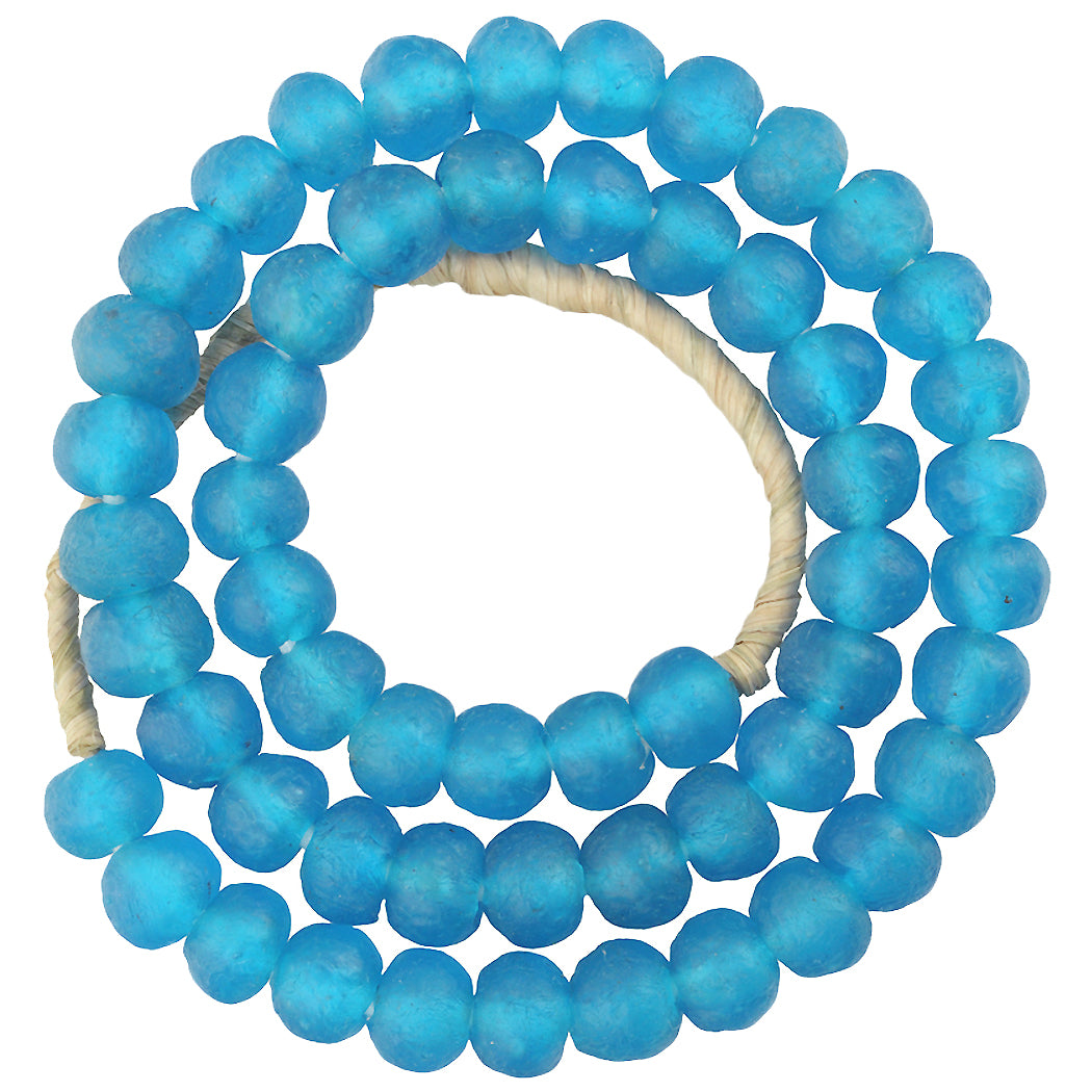 Uncommon Color Translucent Krobo Glass Beads 13Mm - African Trade Beads