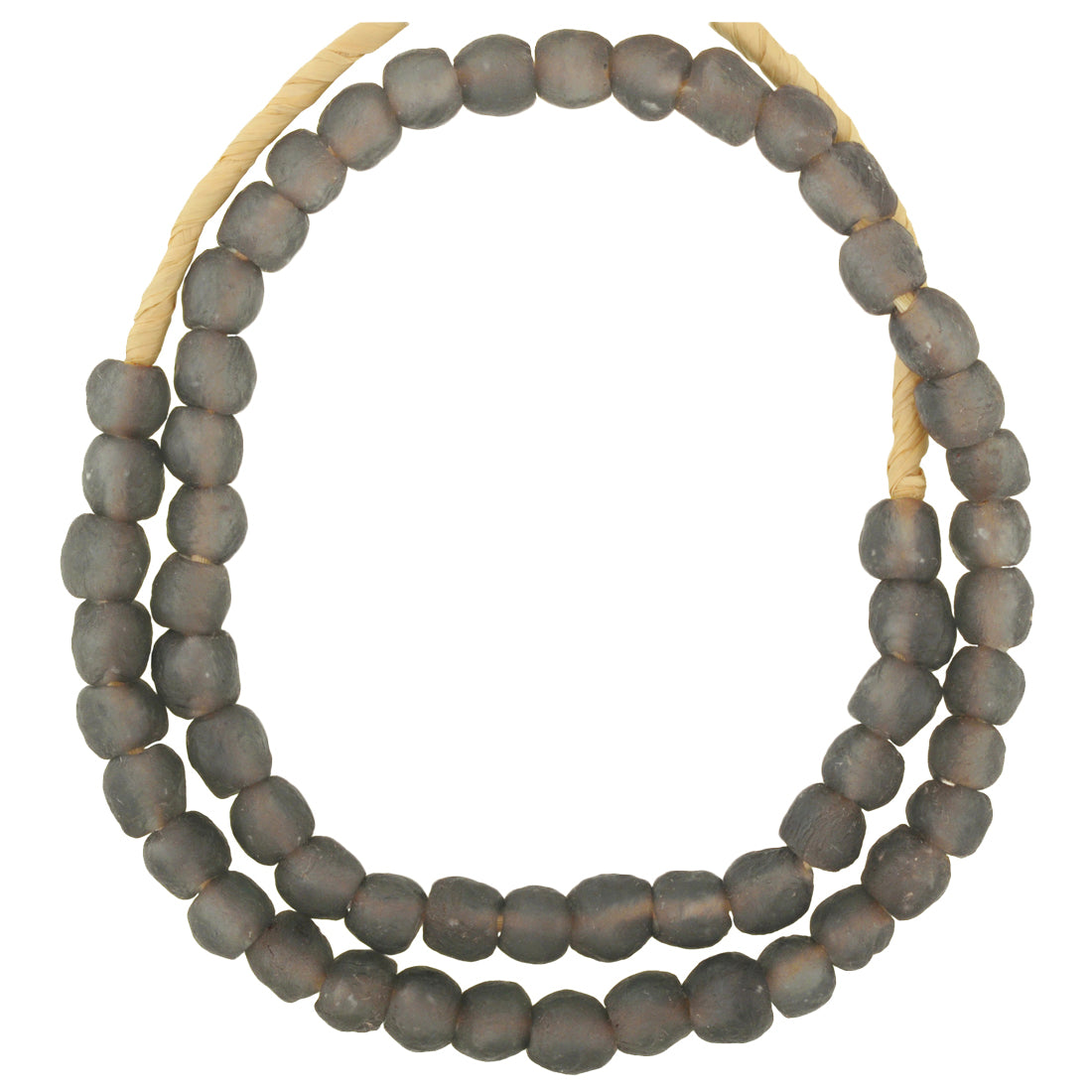 Translucent Krobo Glass Beads - Recycled African Trade Beads 9-10Mm