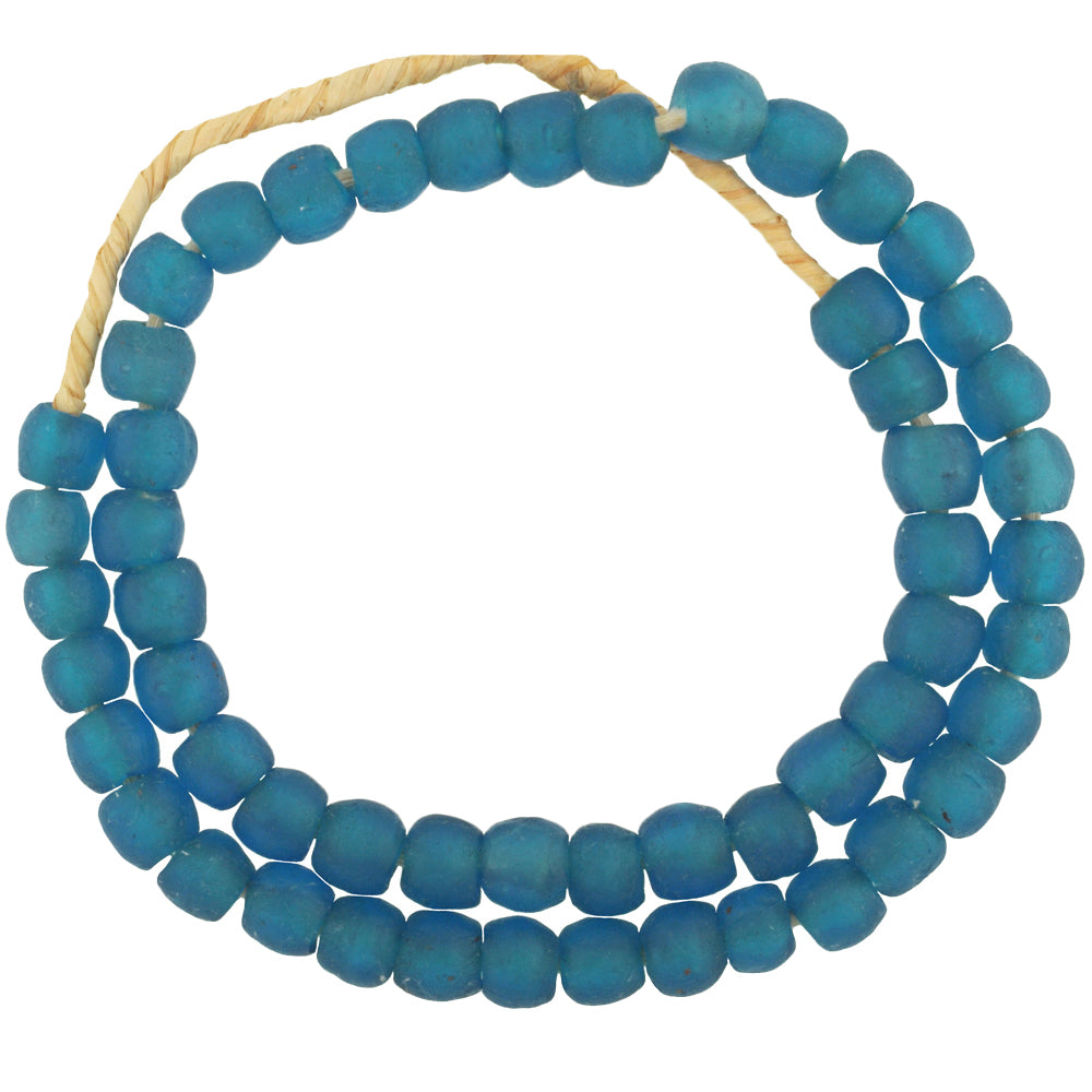 Translucent Krobo Glass Beads - 11Mm Recycled African Trade Beads