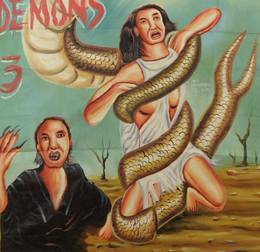Night Of The Demons 3 Movie Poster - Hand-Painted Ghana Art - alternate view