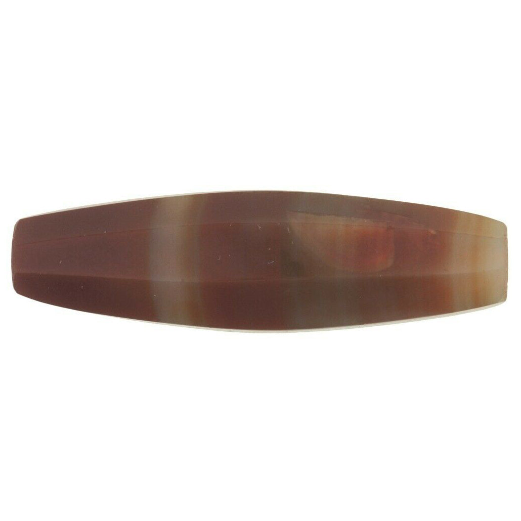 Old African Trade Bead Faceted Banded Agate Stone Bead Idar Oberstein