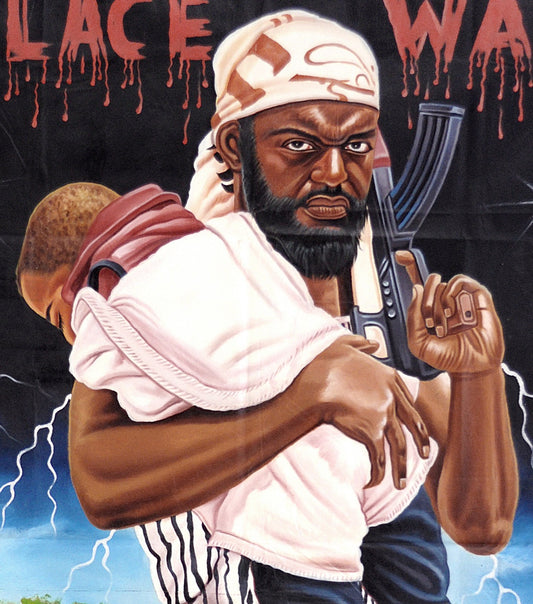 Palace War African Movie Poster - Hand-Painted Art In Ghana - alternate view