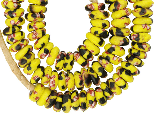 Authentic African Trade Beads - 22" Recycled Glass Beads From Ghana - alternate view