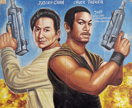 Hand-Painted Rush Hour 3 Movie Poster For Ghana Cinema Art - alternate view