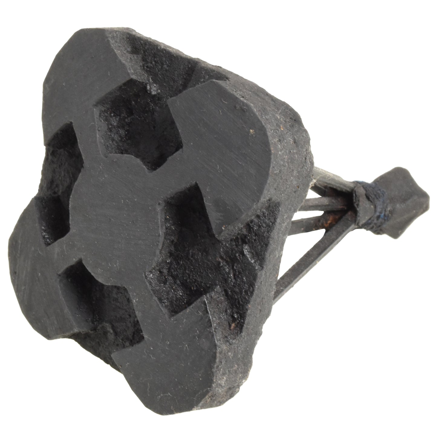 Akoma Ntoaso Adinkra Stamping Block – Symbol of Agreement, Ghana Adinkra