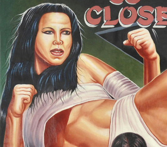 So Close Movie Poster - Hand-Painted Ghanaian Art 57"X39" - alternate view
