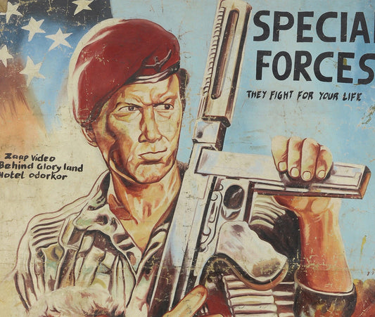 Special Forces Movie Poster - Hand-Painted In Ghana | War Art - alternate view