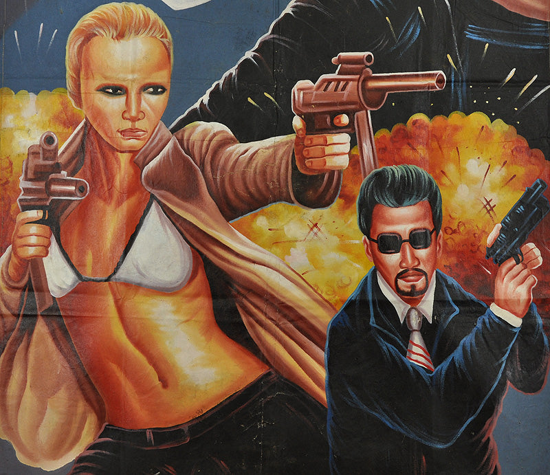 Unique Hand-Painted Transporter 2 Movie Poster From Ghana - alternate view