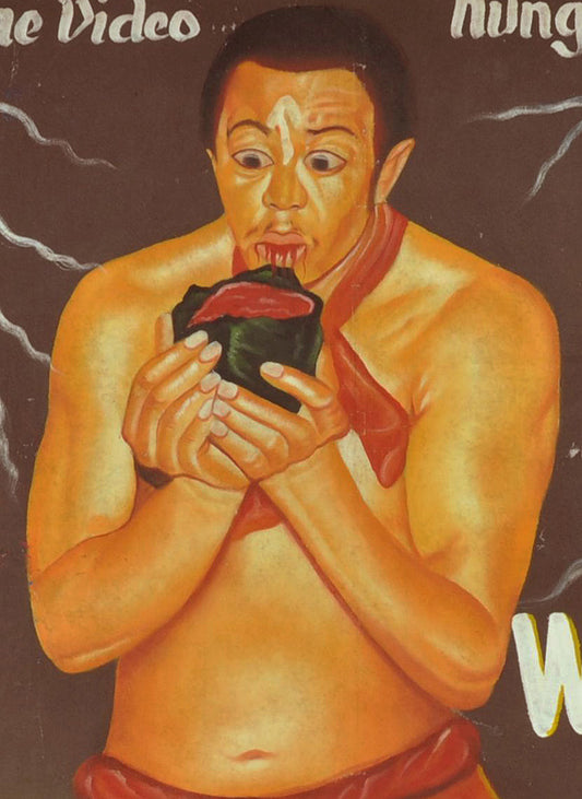 Warriors Of Satan Movie Poster - Authentic Ghana Hand-Painted Art - alternate view