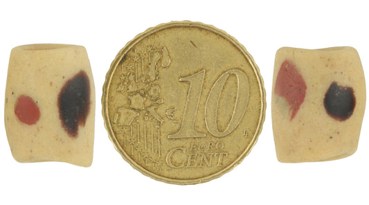 Old Authentic Akoso Powder Glass Beads – Venetian Heart & Trail Design