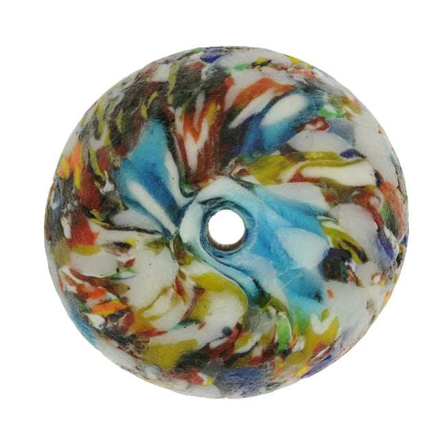 Arge Bicone African Trade Beads - Recycled Glass Beads From Ghana - zoomed-in detail