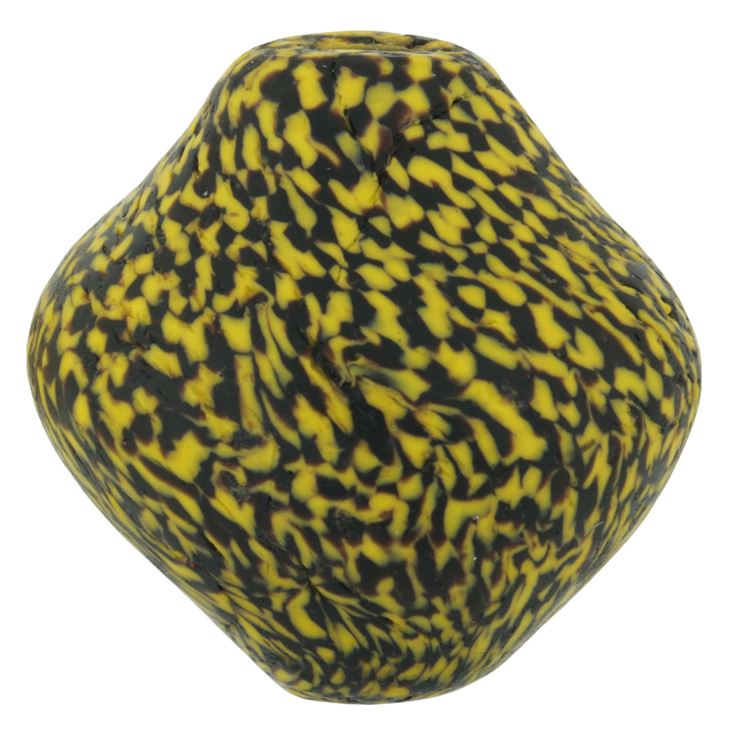 Large Bicone Recycled Glass Beads - Handmade In Ghana