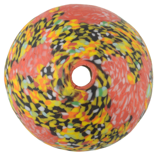 Large Bicone Recycled Glass Bead | African Trade Beads | Tribalgh - alternate view