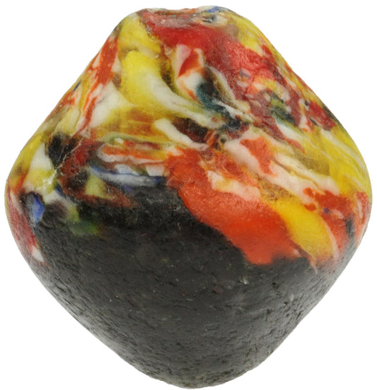 Large African Trade Bicone Recycled Glass Beads - Ghana - alternate view